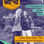 Zum Festival-Auftakt! Louder than Labels – Das queerfeministische Musikquiz mit DJ-Set